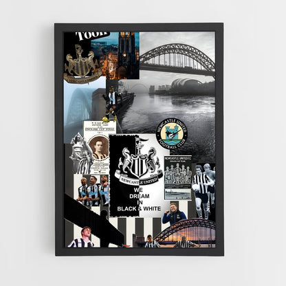 ap-newcastle united fc-4 cadre Noir