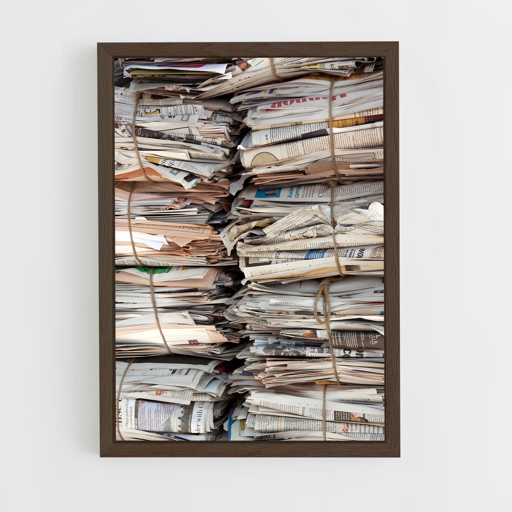 ap-newspapers-2 cadre Bois foncé