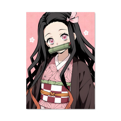 Poster Nezuko en Rose
