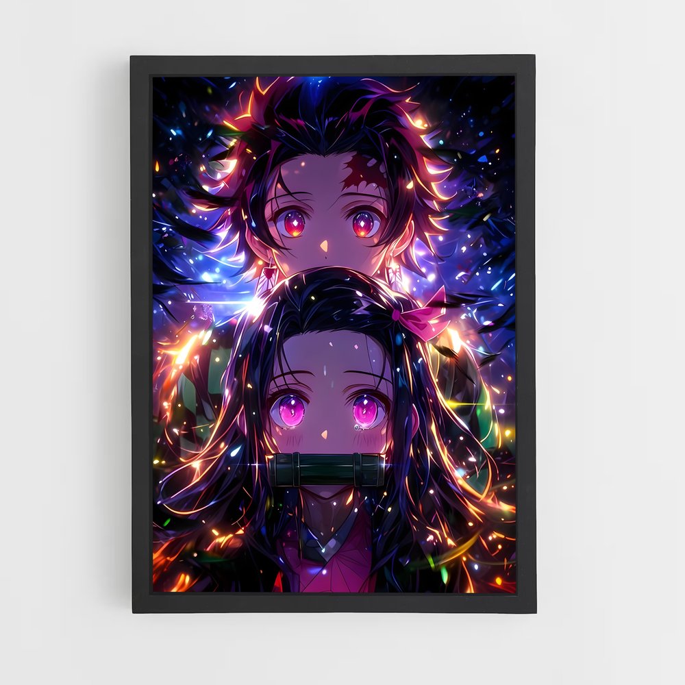 ap-nezuko kamado-6 cadre Noir