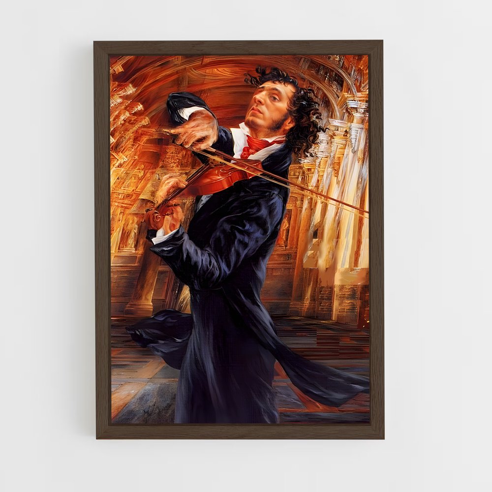 ap-niccolo paganini-1 cadre Bois foncé