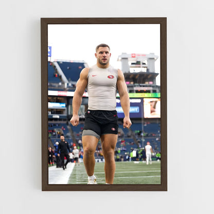 ap-nick bosa-1 cadre Bois foncé