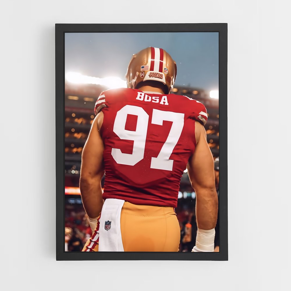 ap-nick bosa-2 cadre Noir