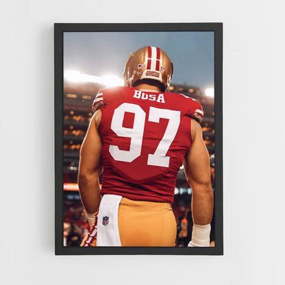 ap-nick bosa-2 cadre Noir