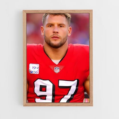 ap-nick bosa-3 cadre Bois clair