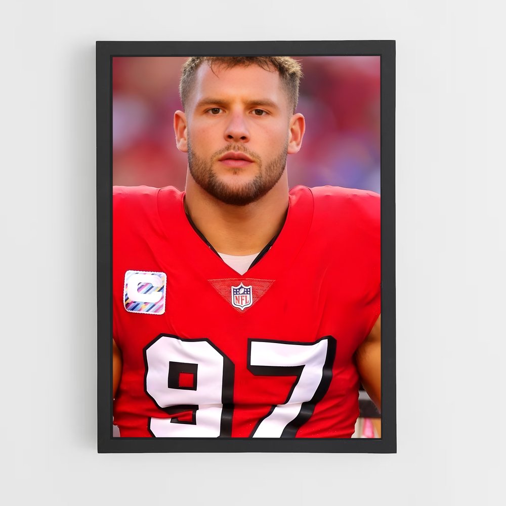 ap-nick bosa-3 cadre Noir