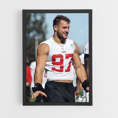 ap-nick bosa-4 cadre Noir