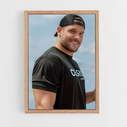 ap-nick bosa-5 cadre Bois clair