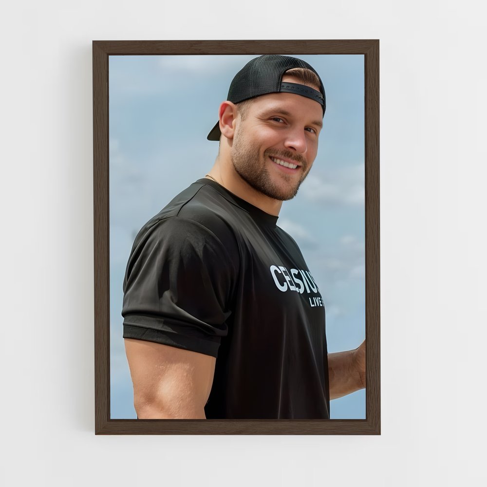 ap-nick bosa-5 cadre Bois foncé