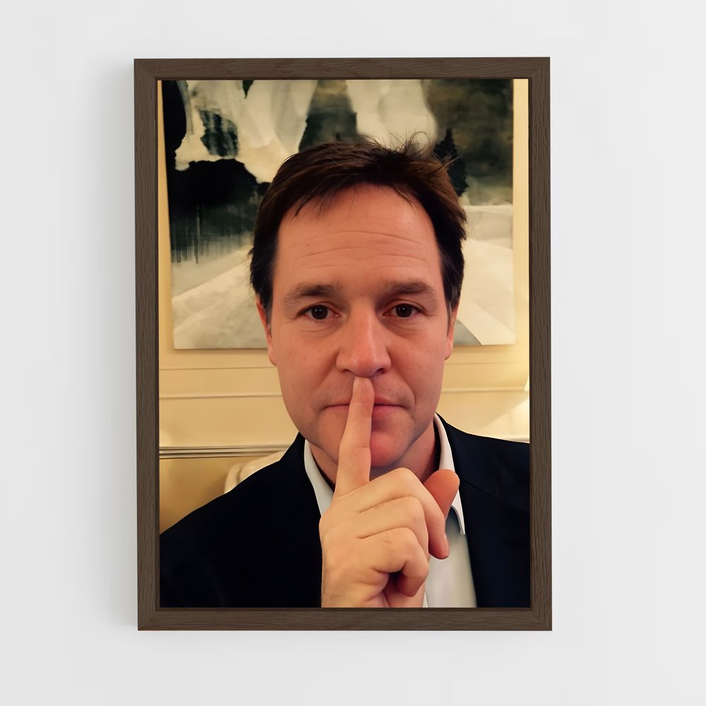 ap-nick clegg-1 cadre Bois foncé