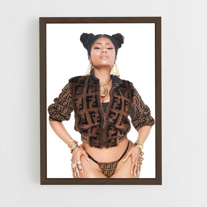 ap-nicki minaj-5 cadre Bois foncé