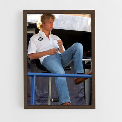 ap-nico rosberg-1 cadre Bois foncé