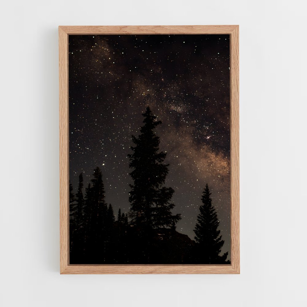 ap-night sky-10 cadre Bois clair