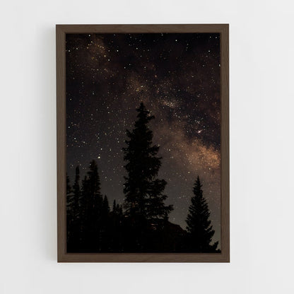 ap-night sky-10 cadre Bois foncé