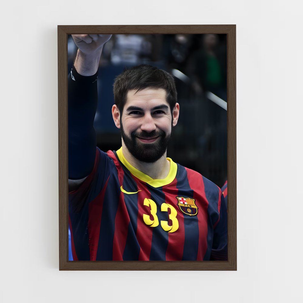 ap-nikola karabatic-4 cadre Bois foncé