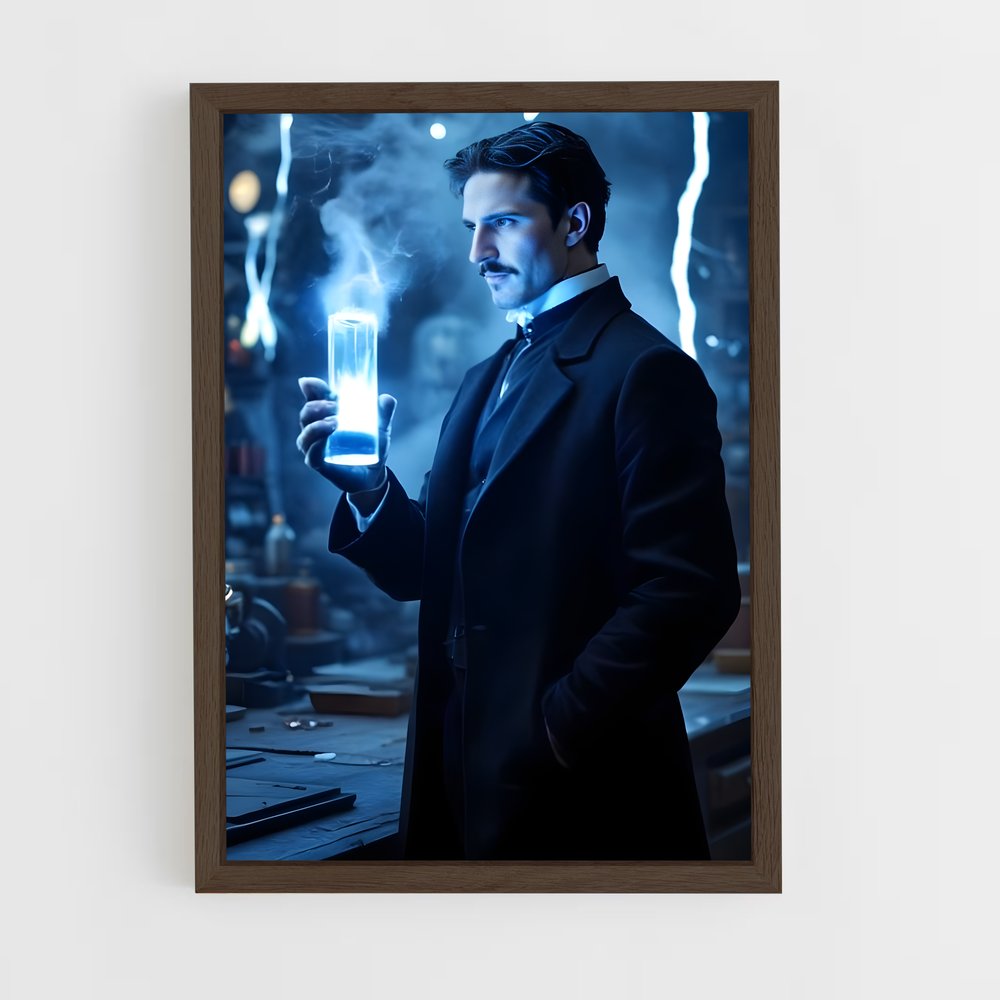 ap-nikola tesla-1 cadre Bois foncé