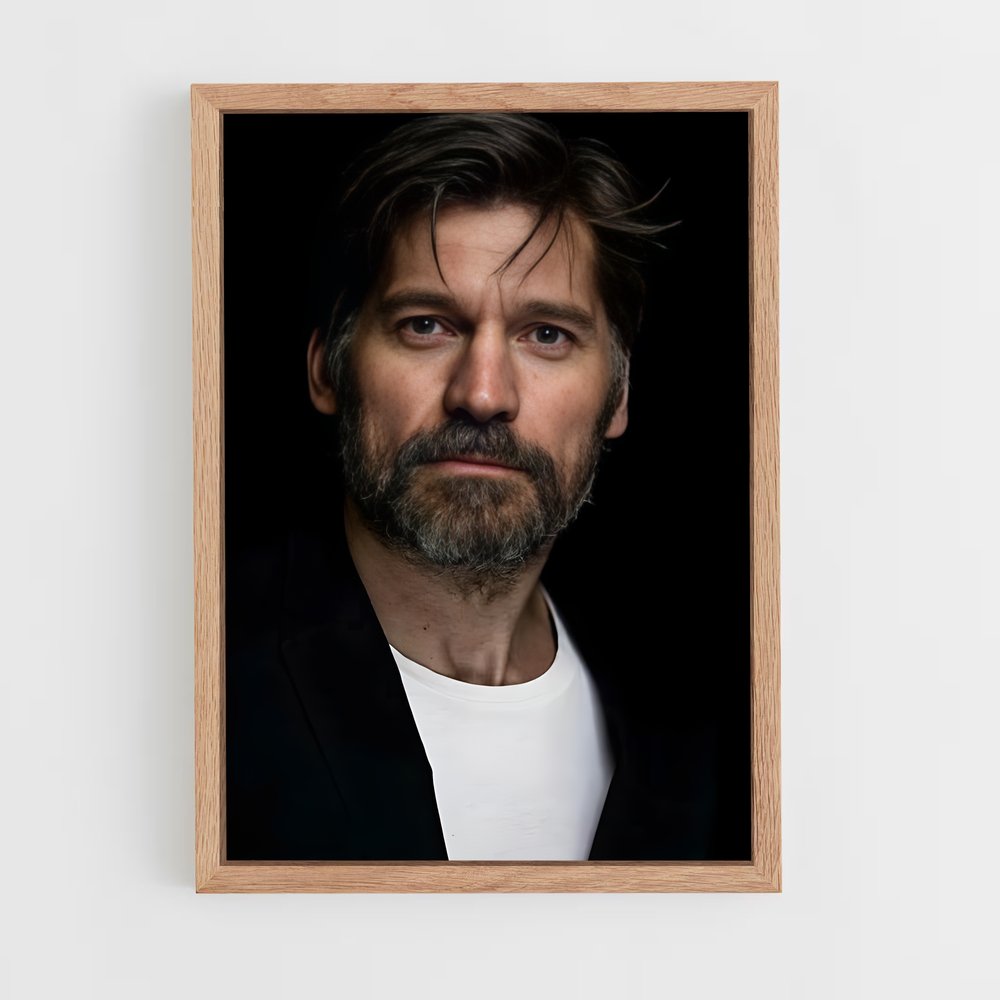ap-nikolaj coster-waldau-1 cadre Bois clair