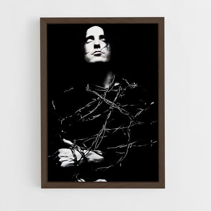 ap-nine inch nails-1 cadre Bois foncé