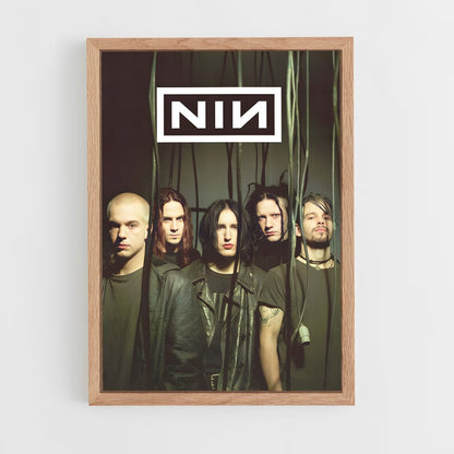 ap-nine inch nails-3 cadre Bois clair