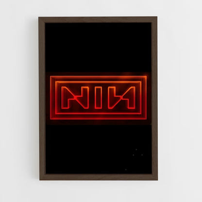 ap-nine inch nails-5 cadre Bois foncé