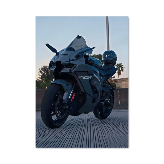 Poster Moto Futuriste