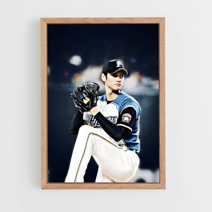 ap-nippon ham fighters-1 cadre Bois clair