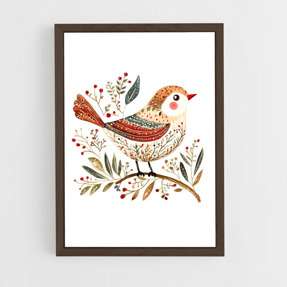 ap-nordic patterns-3 cadre Bois foncé
