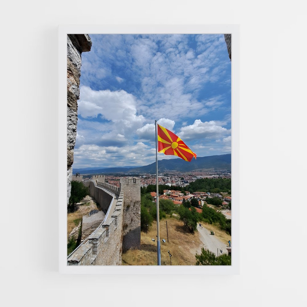 ap-north macedonia flag-1 cadre Blanc