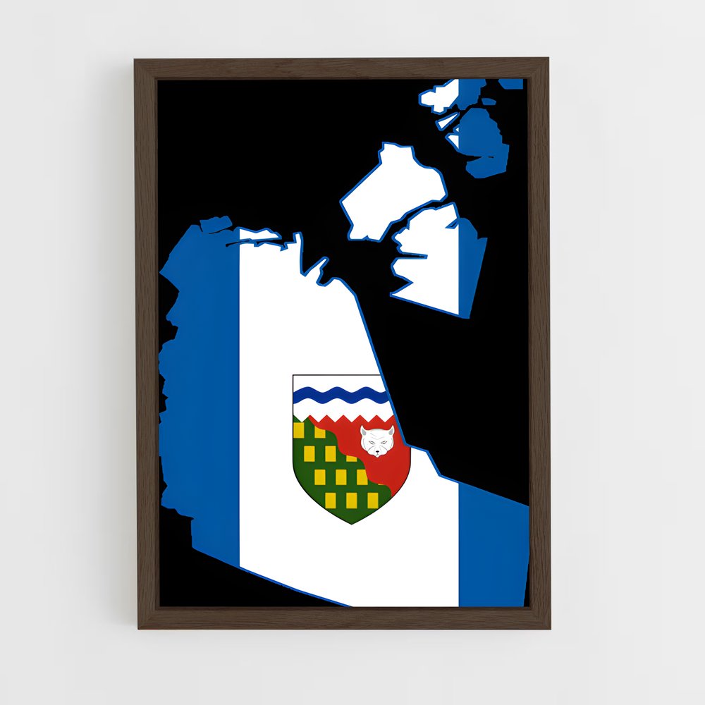 ap-north west flag-1 cadre Bois foncé