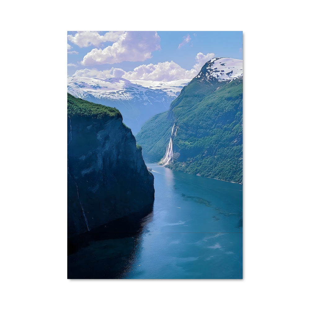 Poster Fjords Enchantés