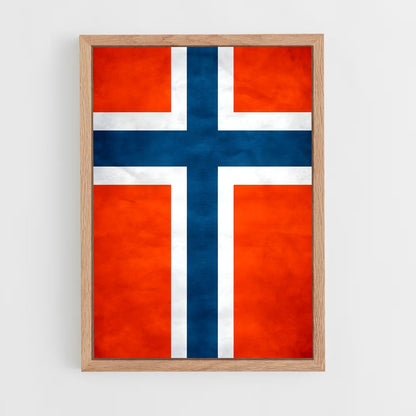 ap-norway flag-4 cadre Bois clair