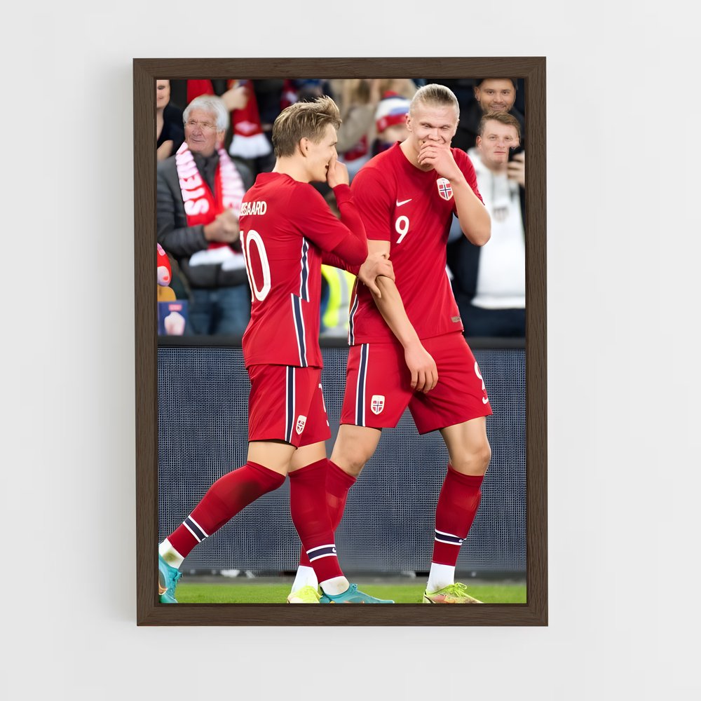ap-norway national football team-1 cadre Bois foncé