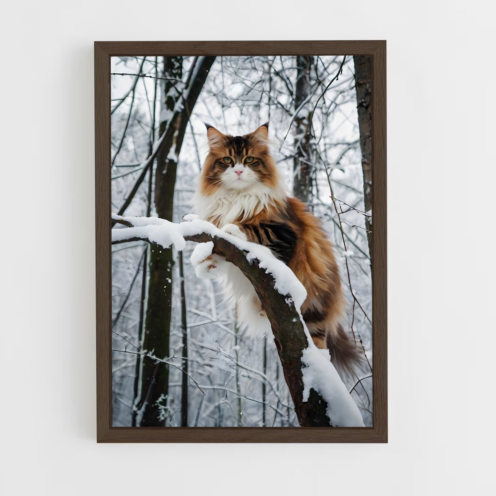ap-norwegian forest cat-6 cadre Bois foncé