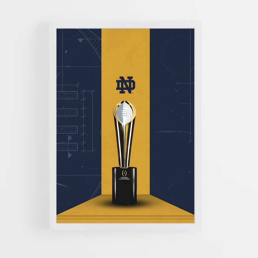 ap-notre dame fighting irish-3 cadre Blanc