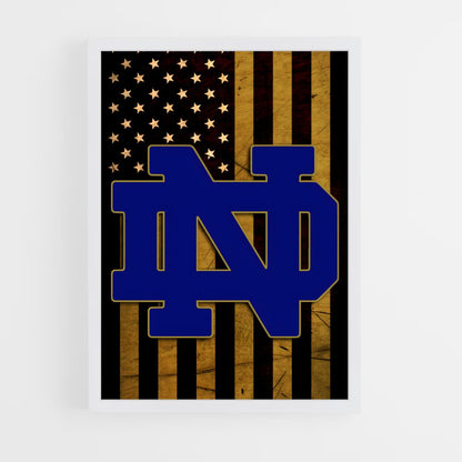 ap-notre dame fighting irish-5 cadre Blanc