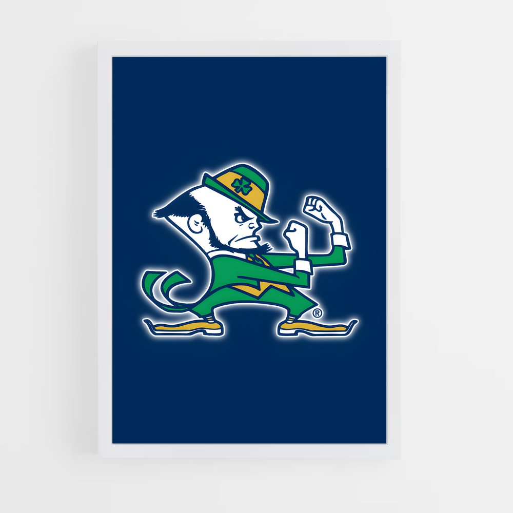 ap-notre dame fighting irish-6 cadre Blanc