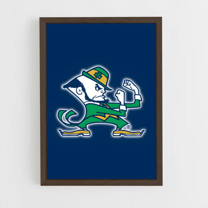 ap-notre dame fighting irish-6 cadre Bois foncé