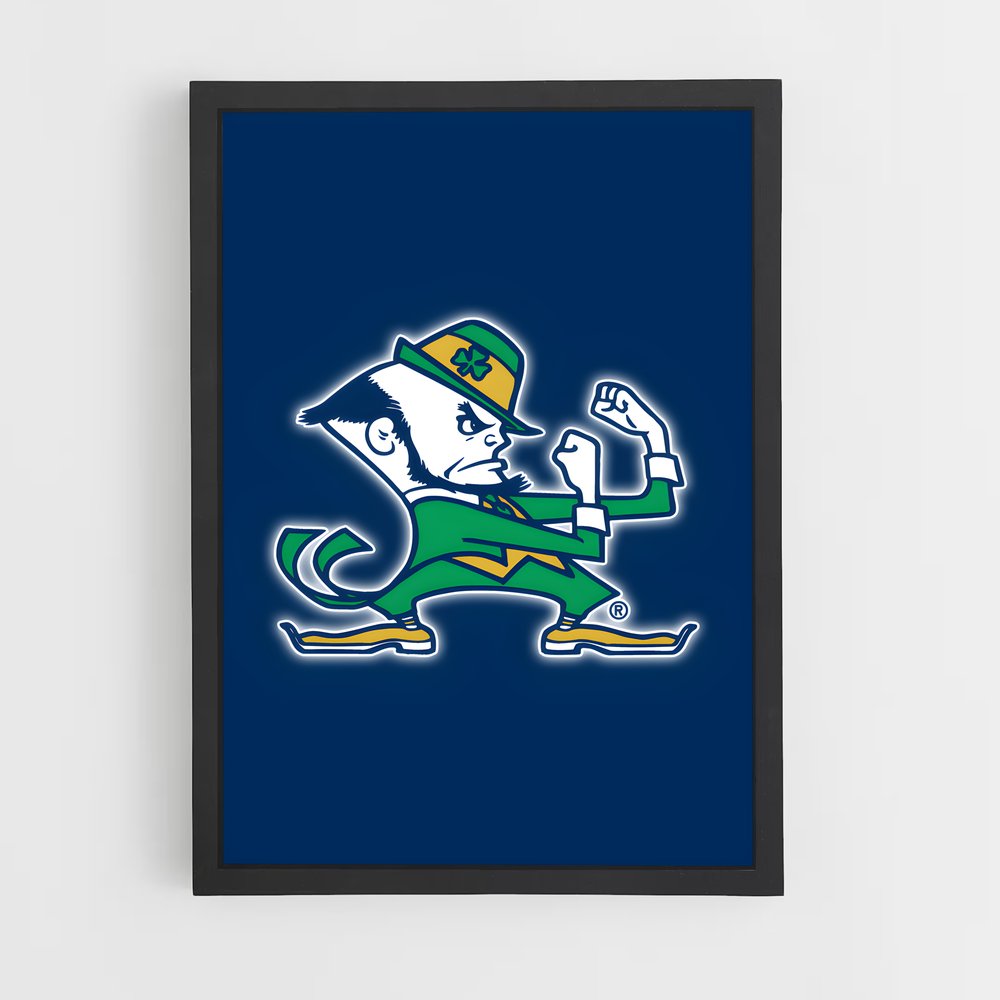 ap-notre dame fighting irish-6 cadre Noir
