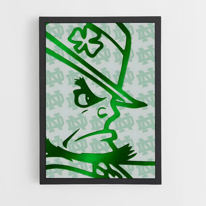 ap-notre dame fighting irish-8 cadre Noir