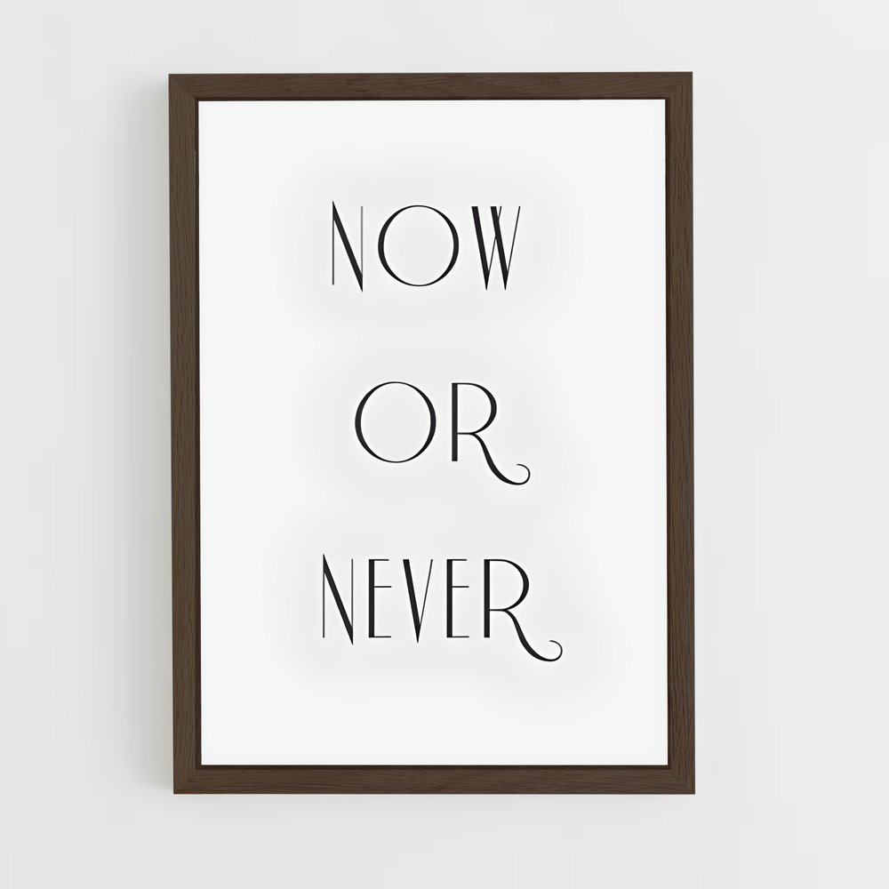 ap-now or never-5 cadre Bois foncé