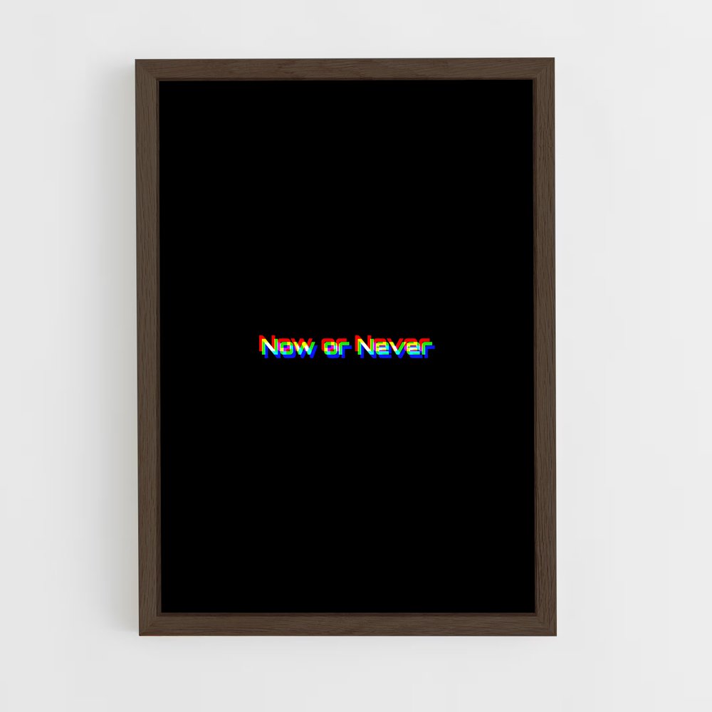 ap-now or never-9 cadre Bois foncé
