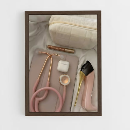 ap-nurse-7 cadre Bois foncé