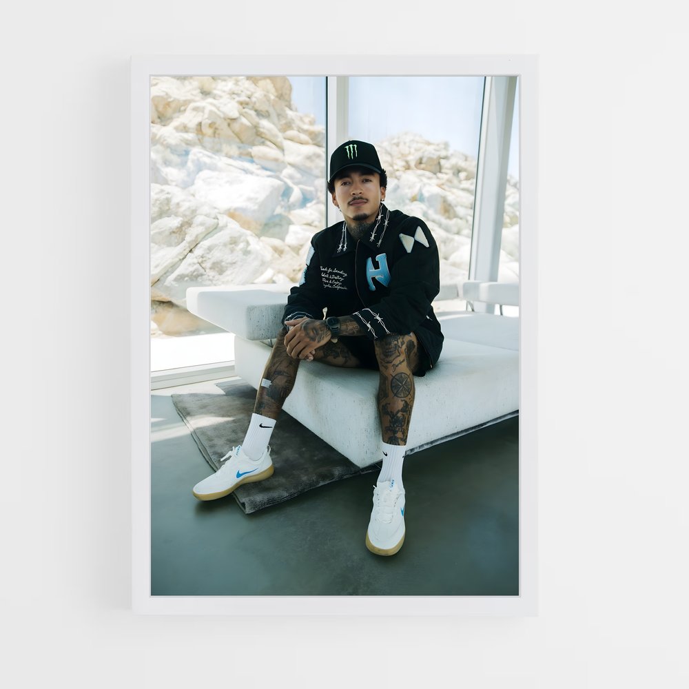 ap-nyjah huston-4 cadre Blanc