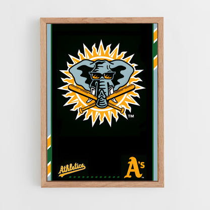 ap-oakland athletics-3 cadre Bois clair