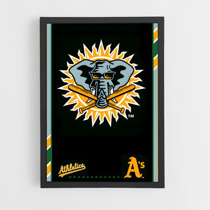 ap-oakland athletics-3 cadre Noir