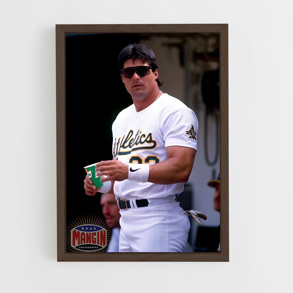 ap-oakland athletics-4 cadre Bois foncé