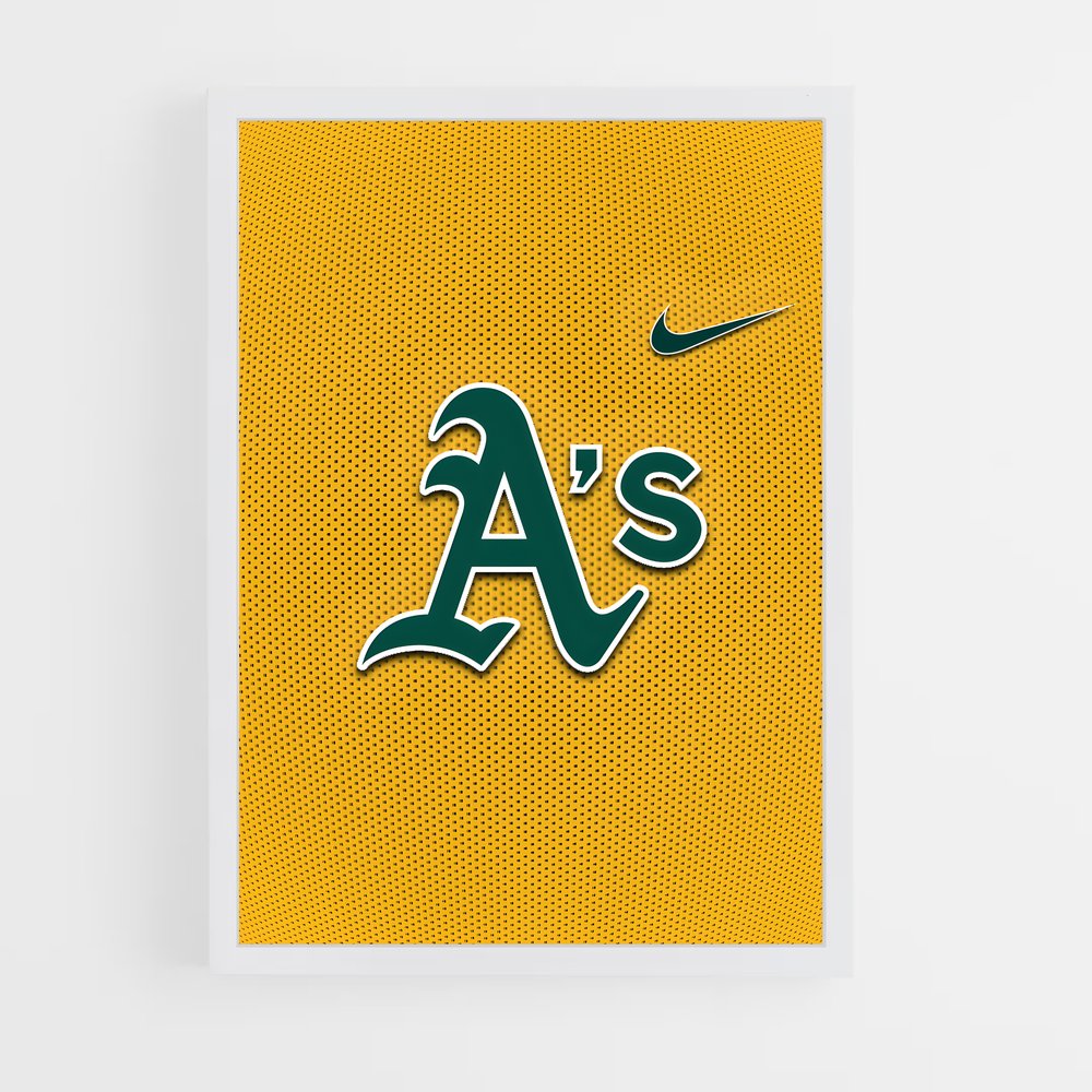 ap-oakland athletics-6 cadre Blanc