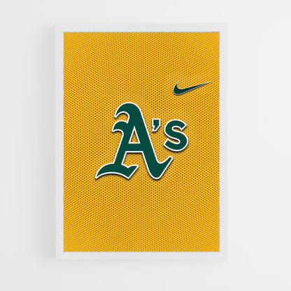 ap-oakland athletics-6 cadre Blanc