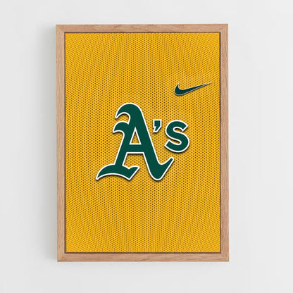 ap-oakland athletics-6 cadre Bois clair