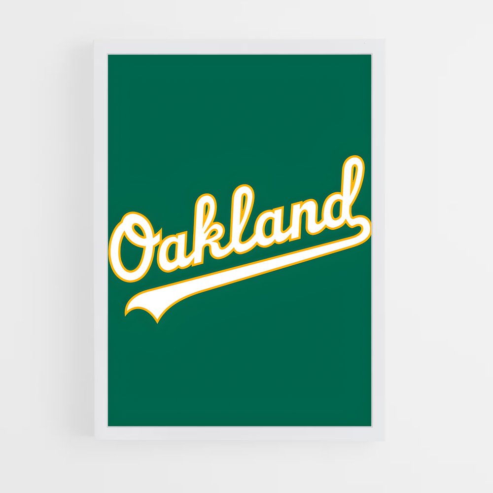 ap-oakland athletics-7 cadre Blanc